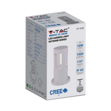 Słupek V-TAC SKU128317 VT-830-W 4000K 10W 1000lm