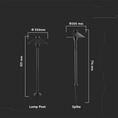 Słupek V-TAC SKU20316 VT-907 3000K 7W 420lm