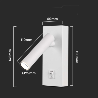 Oprawa V-TAC SKU10289 VT-402 4000K 2W 150lm