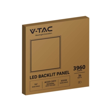 Panel V-TAC SKU10557 VT-60036 3000K 36W 3960lm