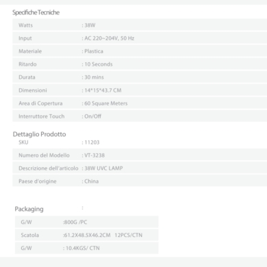 Lampa V-TAC SKU11203 VT-3238 38W