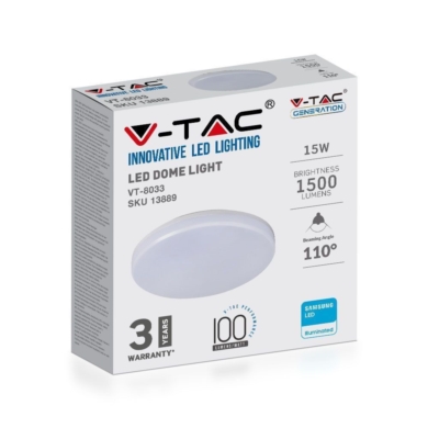 Plafon V-TAC SKU1389 VT-8033 6400K 15W 1250lm