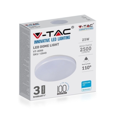 Plafon V-TAC SKU1394 VT-8066 6400K 25W 2000lm