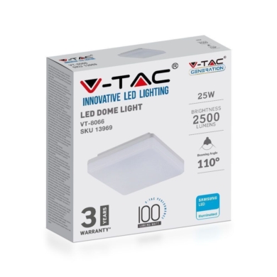 Plafon V-TAC SKU1396 VT-8066 4000K 25W 2000lm