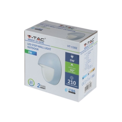 Oprawa V-TAC SKU1409 VT-1182-W 4000K 3W 210lm