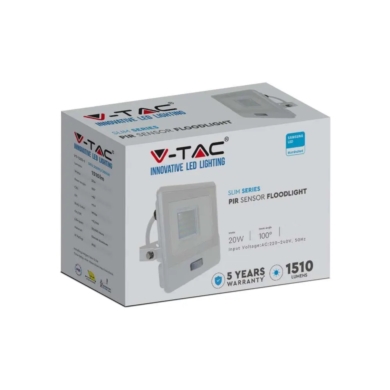 Projektor V-TAC SKU20296 VT-128S-1 4000K 20W 1510l