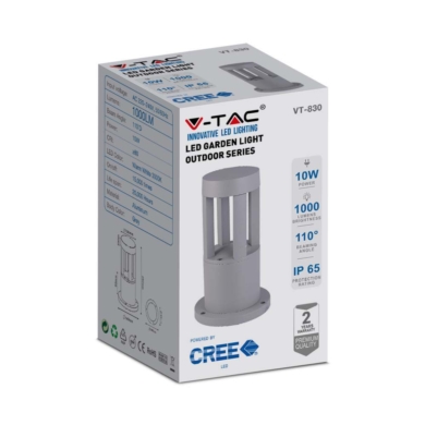 Słupek V-TAC SKU128320 VT-830-G 4000K 10W 1000lm