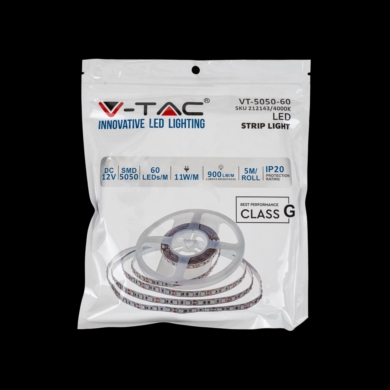 Taśma V-TAC SKU212122 VT-5050 60-IP20-11 3000K 11W