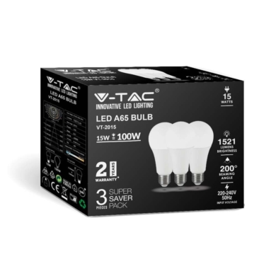 Żarówka V-TAC SKU212820 VT-2015-3PC 4000K 15W 1350