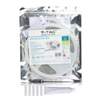 Taśma V-TAC SKU2460 VT-5050 30-IP65 4000K 4,8W 500