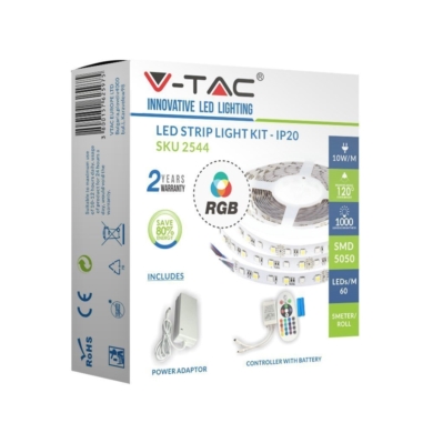 Taśma V-TAC SKU2544 VT-5050 RGB 10W 1000lm
