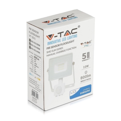 Projektor V-TAC SKU433 VT-10-S-W 3000K 10W 800lm