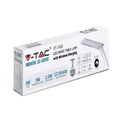 Lampka V-TAC SKU218600 VT-7405 3000K-6500K 4W 500l