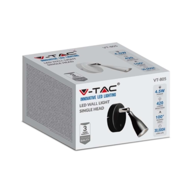 Kinkiet V-TAC SKU218675 VT-805 3000K 4,5W 420lm