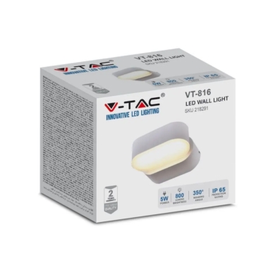 Kinkiet V-TAC SKU218291 VT-816 4000K 5W 800lm