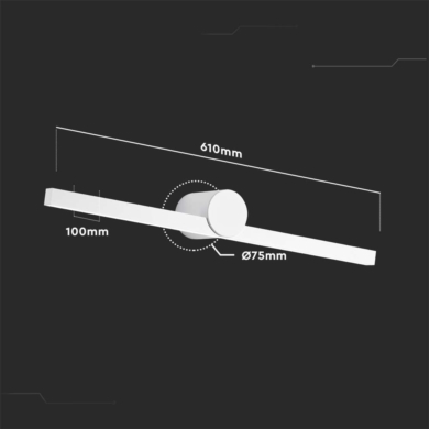 Oprawa V-TAC SKU405821 VT-7022-W 4000K 10W 1530lm