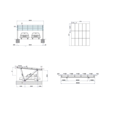 Carport V-TAC SKU22007