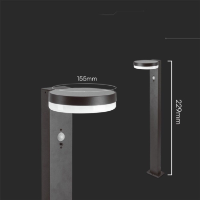 Słupek V-TAC SKU23399 VT-1168 3000K 5,5W 220lm