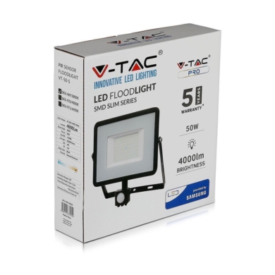 Projektor V-TAC SKU471 VT-50-S-B 6400K 50W 4000lm