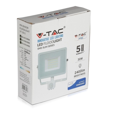 Projektor V-TAC SKU459 VT-30-S-W 6400K 30W 2400lm