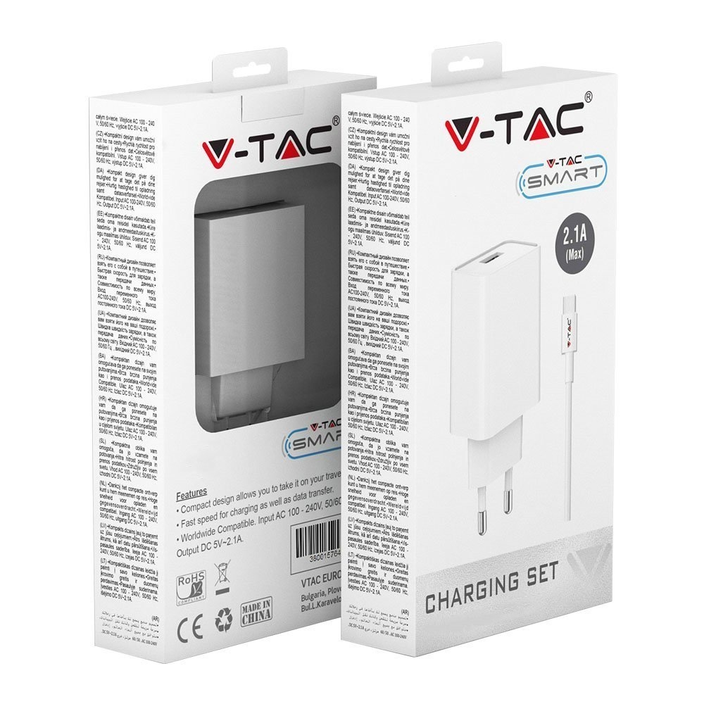 Ładowarka V-TAC SKU8645 VT-5371-W 10W
