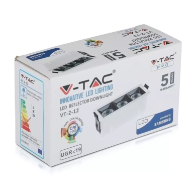 Oprawa V-TAC SKU975 VT-2-12 2700K 12W 960lm