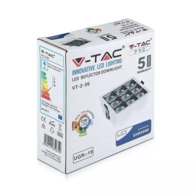 Oprawa V-TAC SKU983 VT-2-36 4000K 36W 2880lm