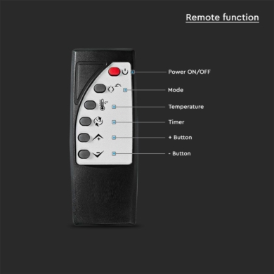 Grzejnik V-TAC SKU8663 VT-2000WRD-W