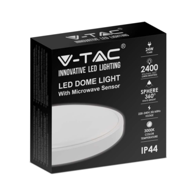 Plafon V-TAC SKU7662 VT-8624S-W-RD 3000K 24W 2400l