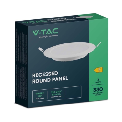 Panel V-TAC SKU7855 VT-61003 3000K 3W 330lm