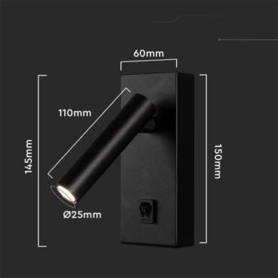 Oprawa V-TAC SKU10286 VT-402 3000K 2W 150lm