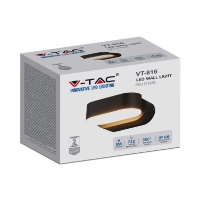 Kinkiet V-TAC SKU218288 VT-816 3000K 6W 722lm