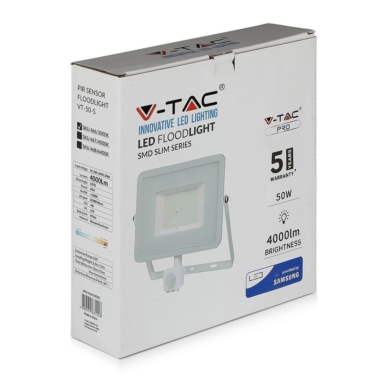 Projektor V-TAC SKU467 VT-50-S-W 4000K 50W 4000lm