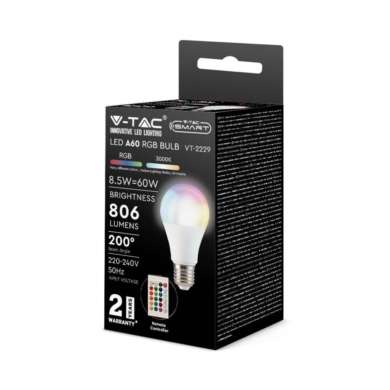 Żarówka V-TAC SKU2928 VT-2229-N-1 RGB+4000K 8,5W 8