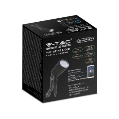 Oprawa V-TAC SKU3014 VT-5167 RGB+3000K-6500K 7W 52